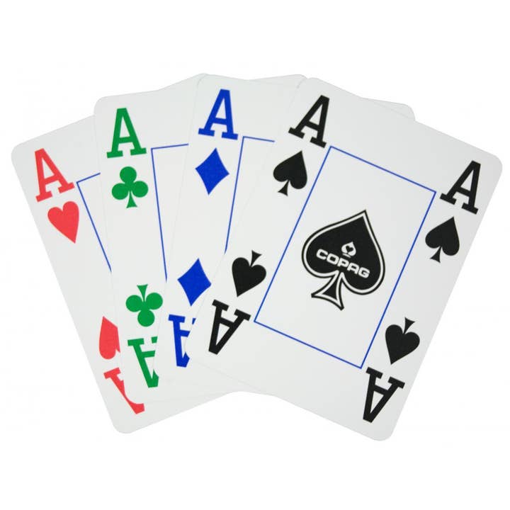 Cardshouse – Cartas de jogar por atacado – Cartas de Poker Copag 4 Color (Azul)2