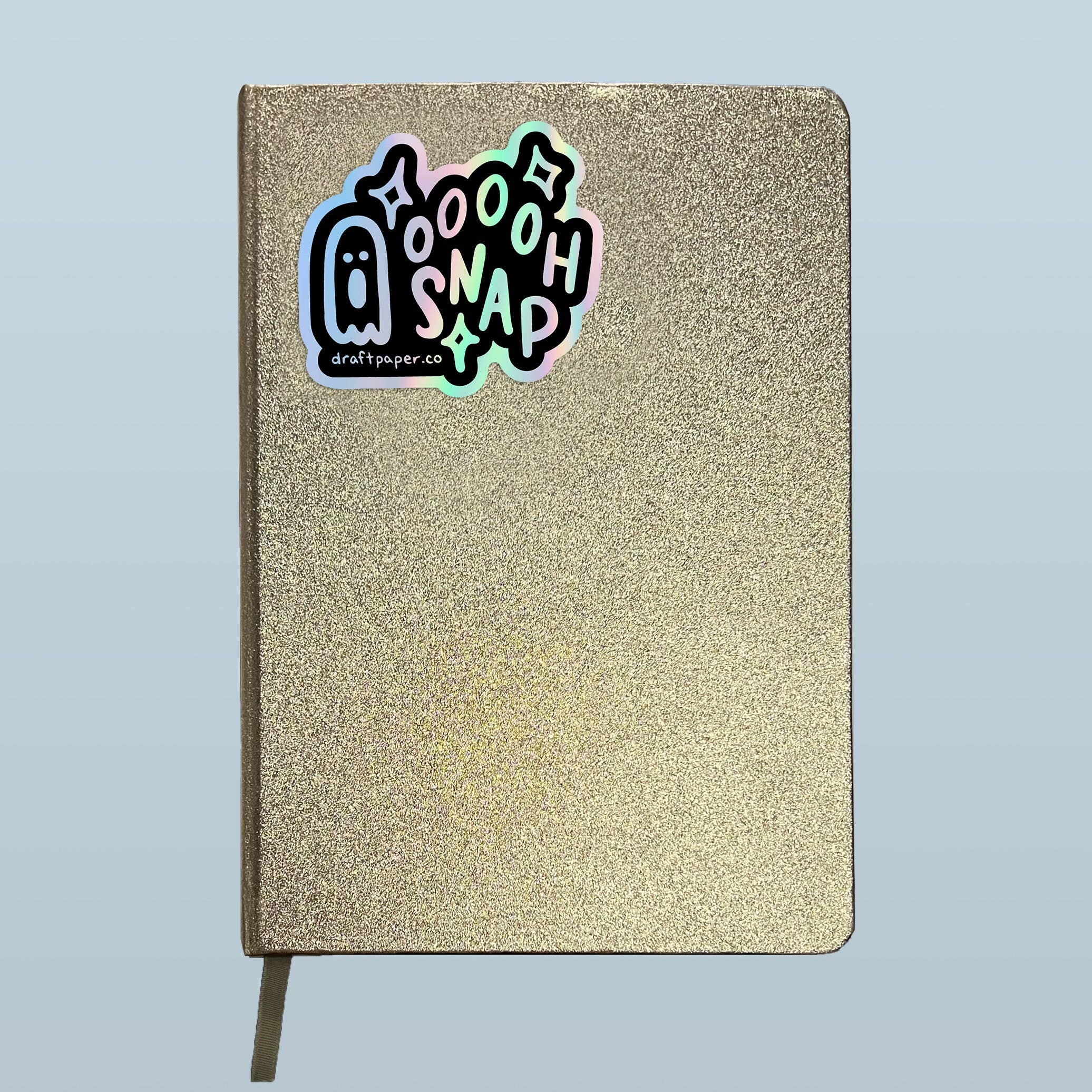 Draft Paper Co. - Vendita all'ingrosso Adesivo - Ooooh Snap • Adesivo in vinile olografico illustrato con fantasmi1