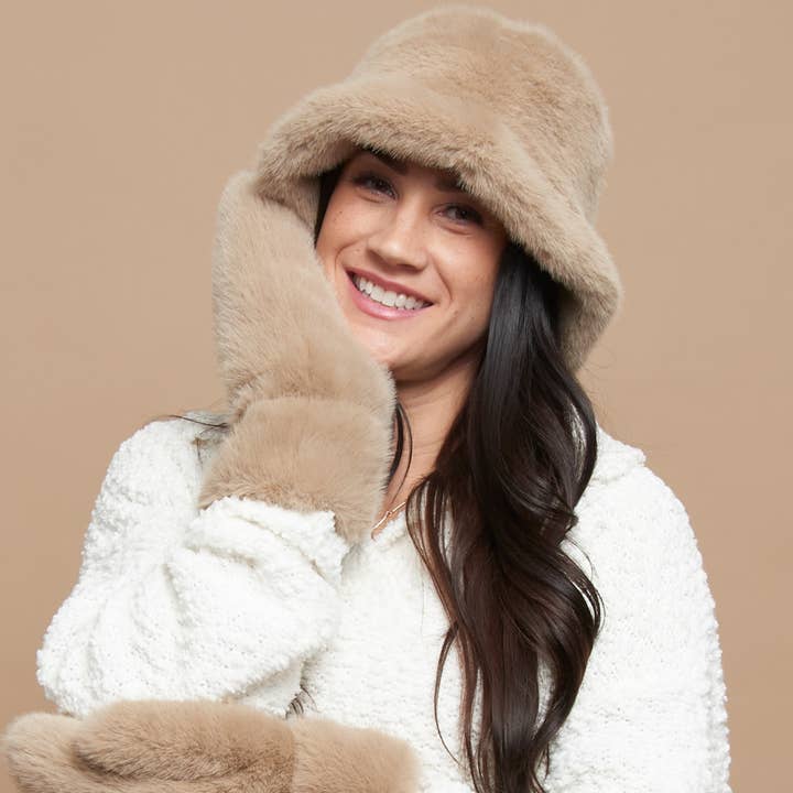 Spencer Faux Fur Vinterbøllehat for engroshandel hos Howard's