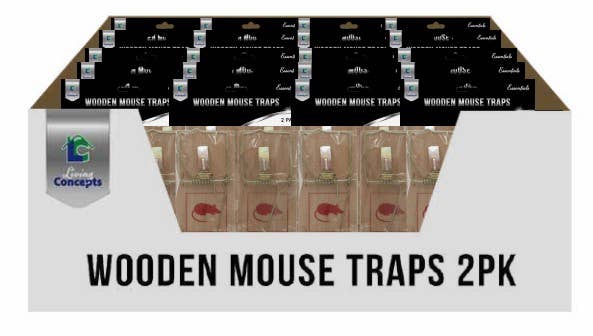 Living Concepts - Wholesale Insect Repellent - Mouse Trap 2pk Wooden Spring2