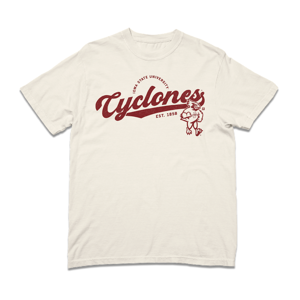 RAYGUN – T-shirt estampada - Unissexo por atacado – Logótipo de Ciclones Script Pesado1