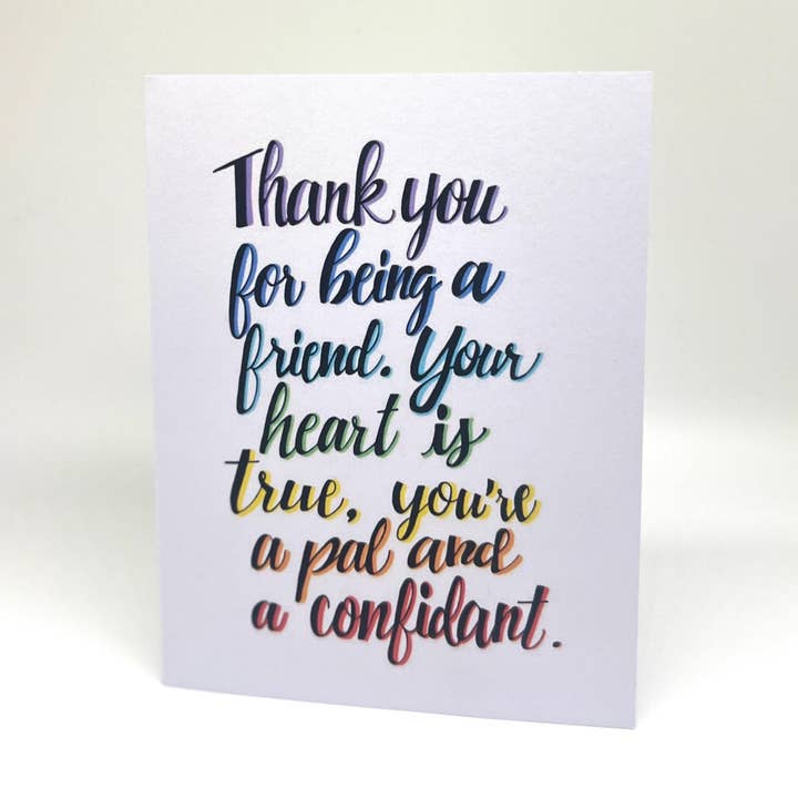 Carte de remerciement pour l'appréciation de l'amitié – Les Craquantes pour la vente par Gifts That Give Studio