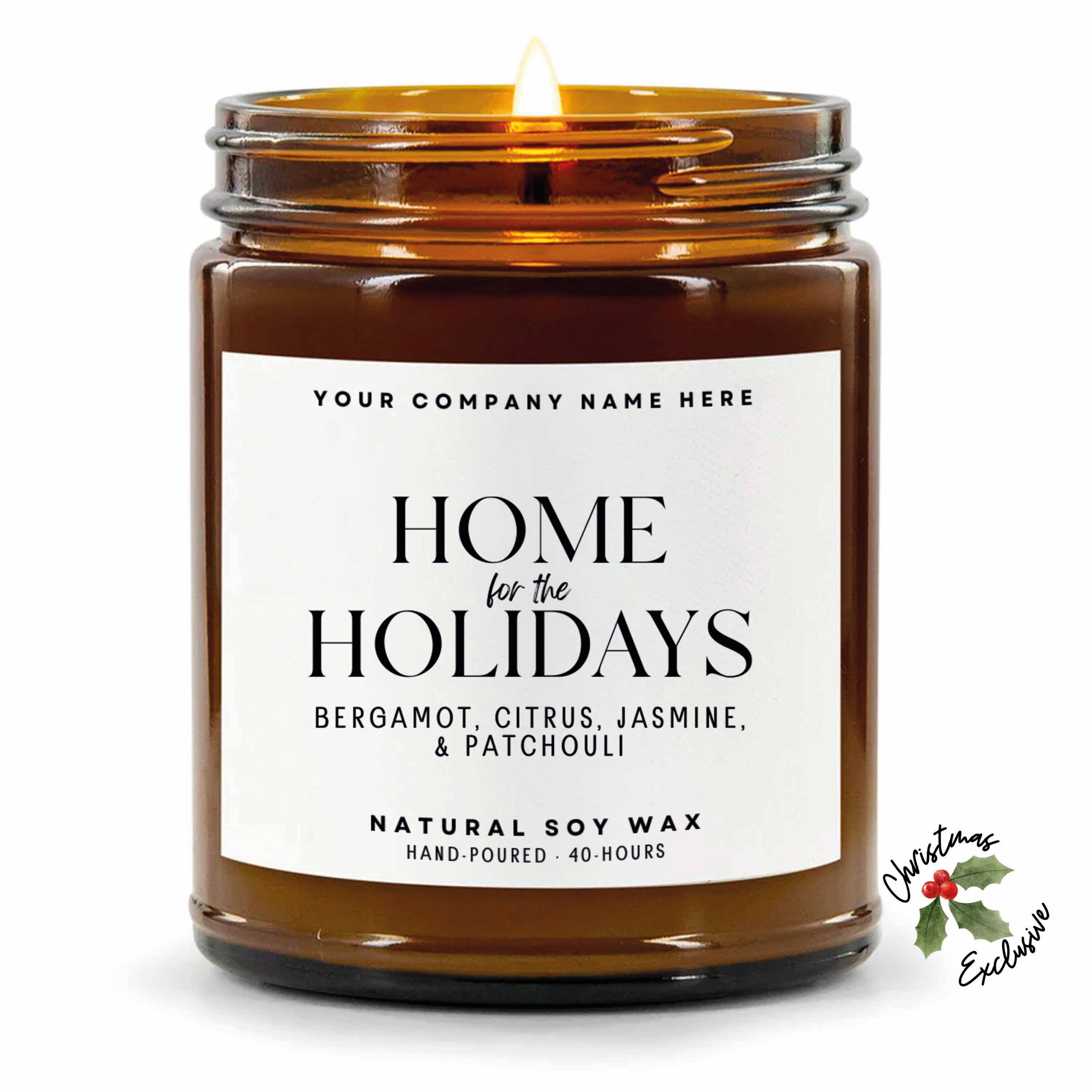 Candle Drop – wholesale Jar/filled candle – Label Style 1 | Wholesale White Label Soy Candle | Amber Jar17