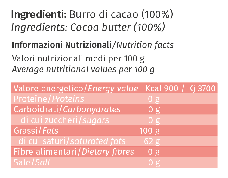 Dolcincasa.com - Vente Chocolat - Gouttes de Beurre de Cacao Pur 100% Sans Allergènes - 500 g2