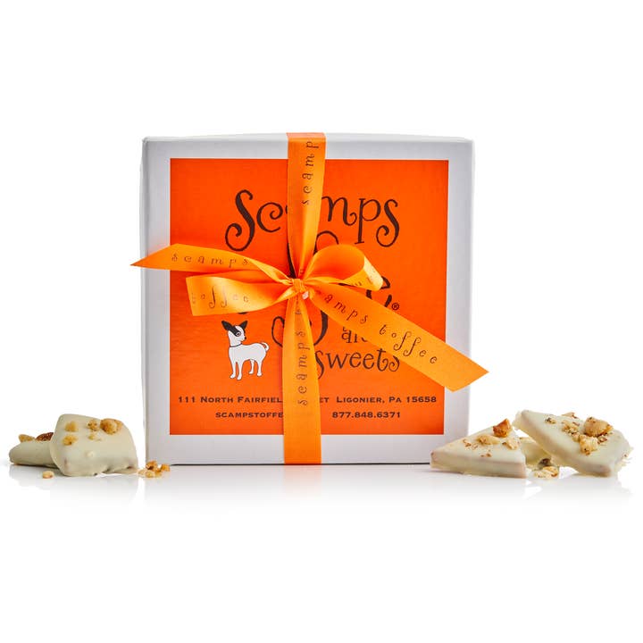 Scamps Toffee - Wholesale Chocolate Box - 8oz Box - Toffee - Chocolate Covered