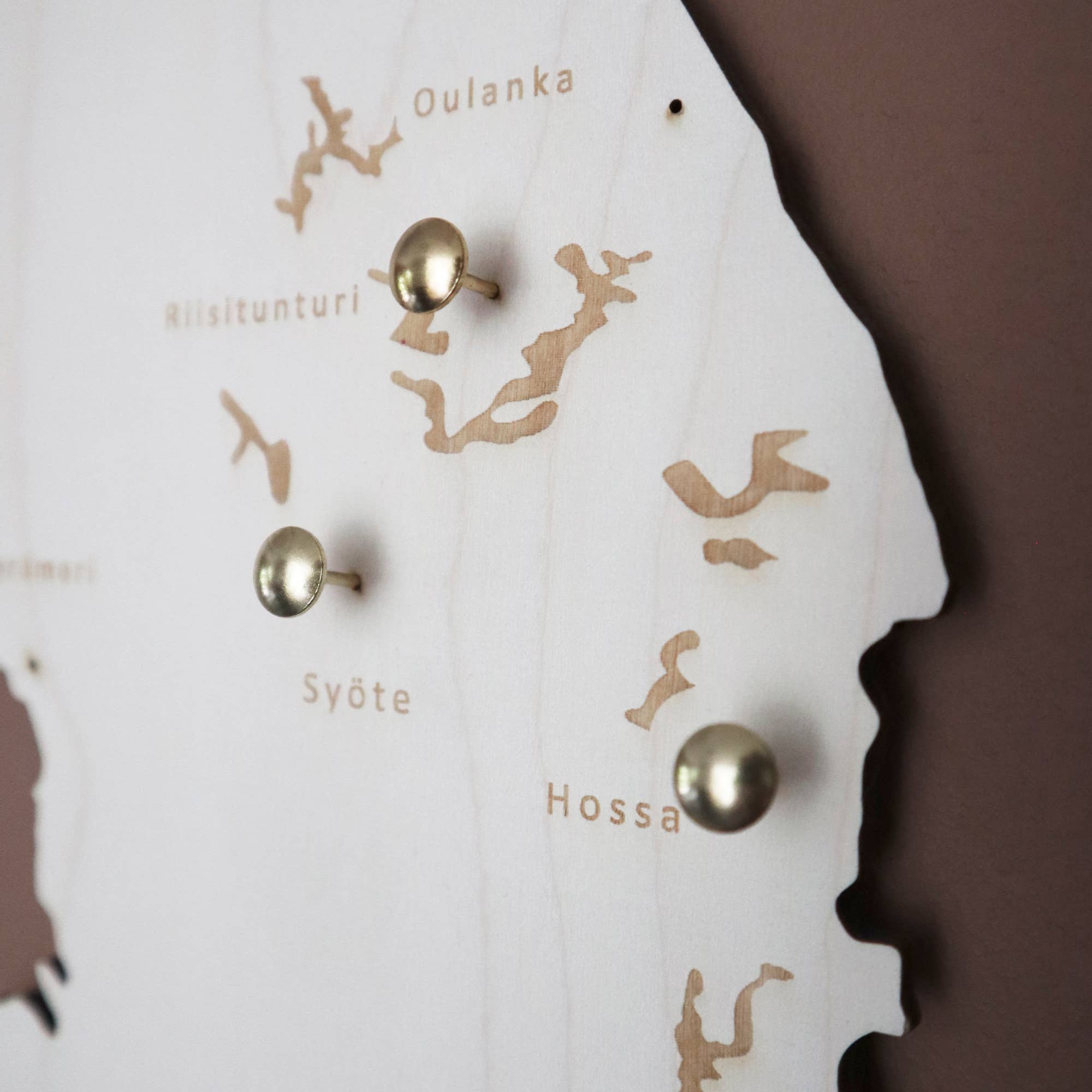 Papurino - Wholesale Map - Wooden Map of Finland with national parks4