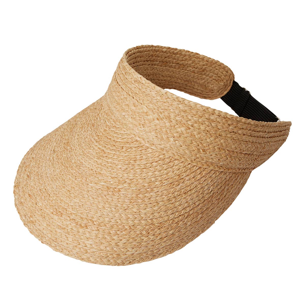 Somerville Scarves – wholesale Visor – Women's – Peaked Raffia Sun Visor - Neutral0