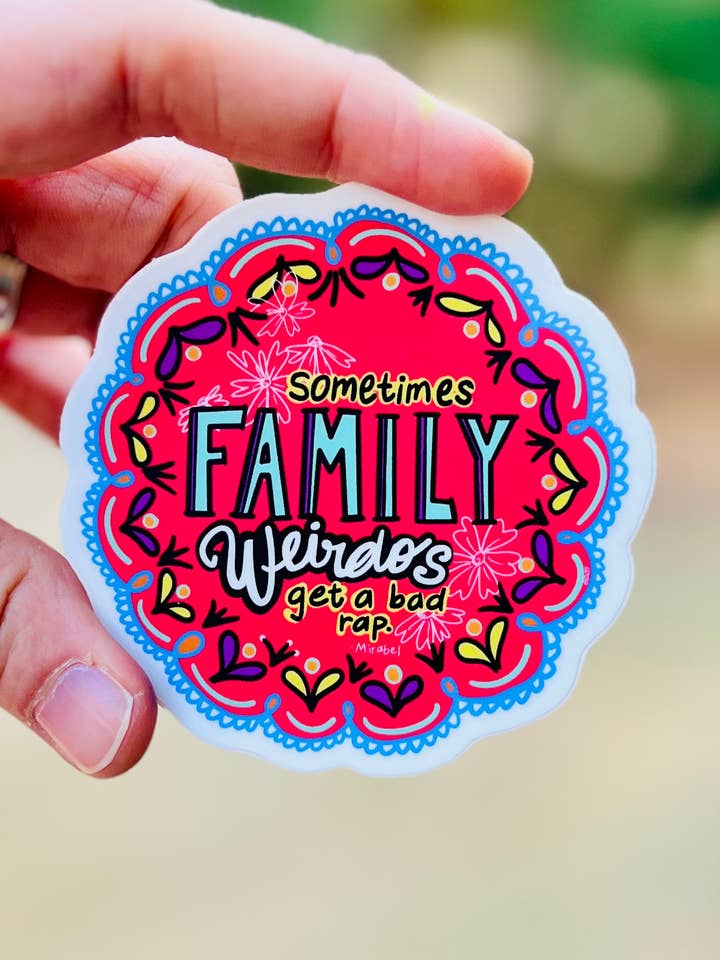 Familia Weirdo {sticker} para venta al por mayor de Uncle Dunc's Sticker Shoppe