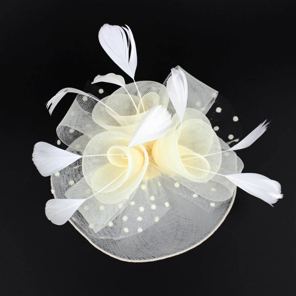 Sensibling Corp. - Wholesale Fascinator hat – Women's - Feather Mesh Flower Fascinator / Headband10