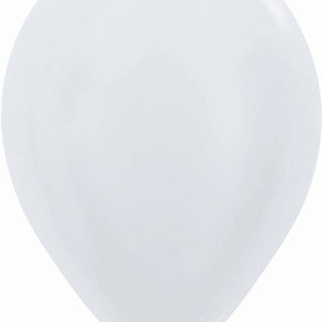 Mis Globos - Wholesale Balloon - Pack of 100 white latex metal R5 HQ balloons