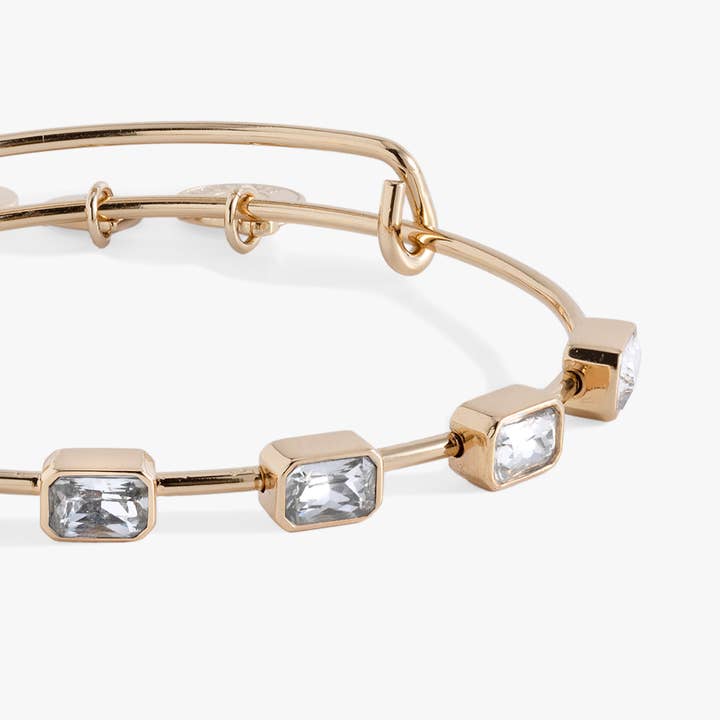 Alex and Ani - Wholesale Bangle Bracelet - April Birthstone Emerald Cut Bangle5