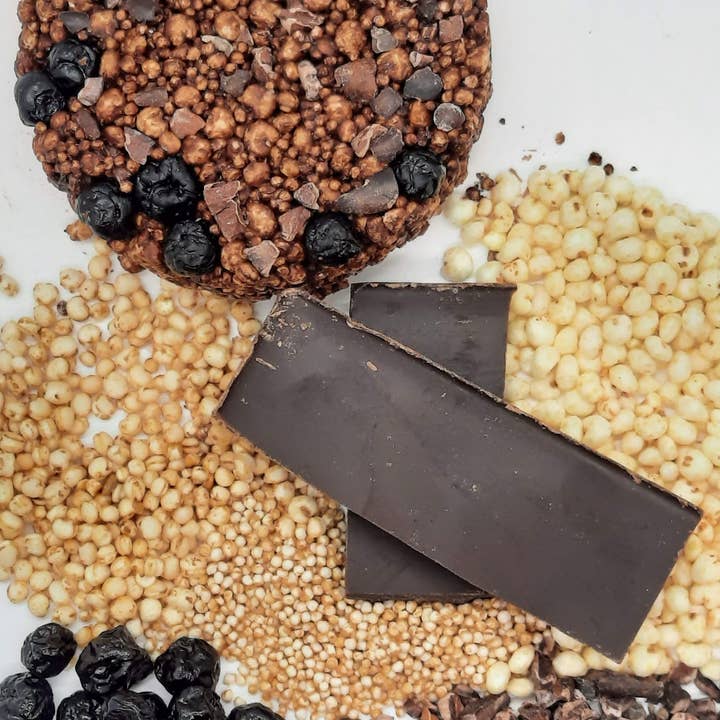 Paktli Foods - Wholesale Chocolate Covered Sweets - Mexican Alegrias - Dark Chocolate + Ancient Grains