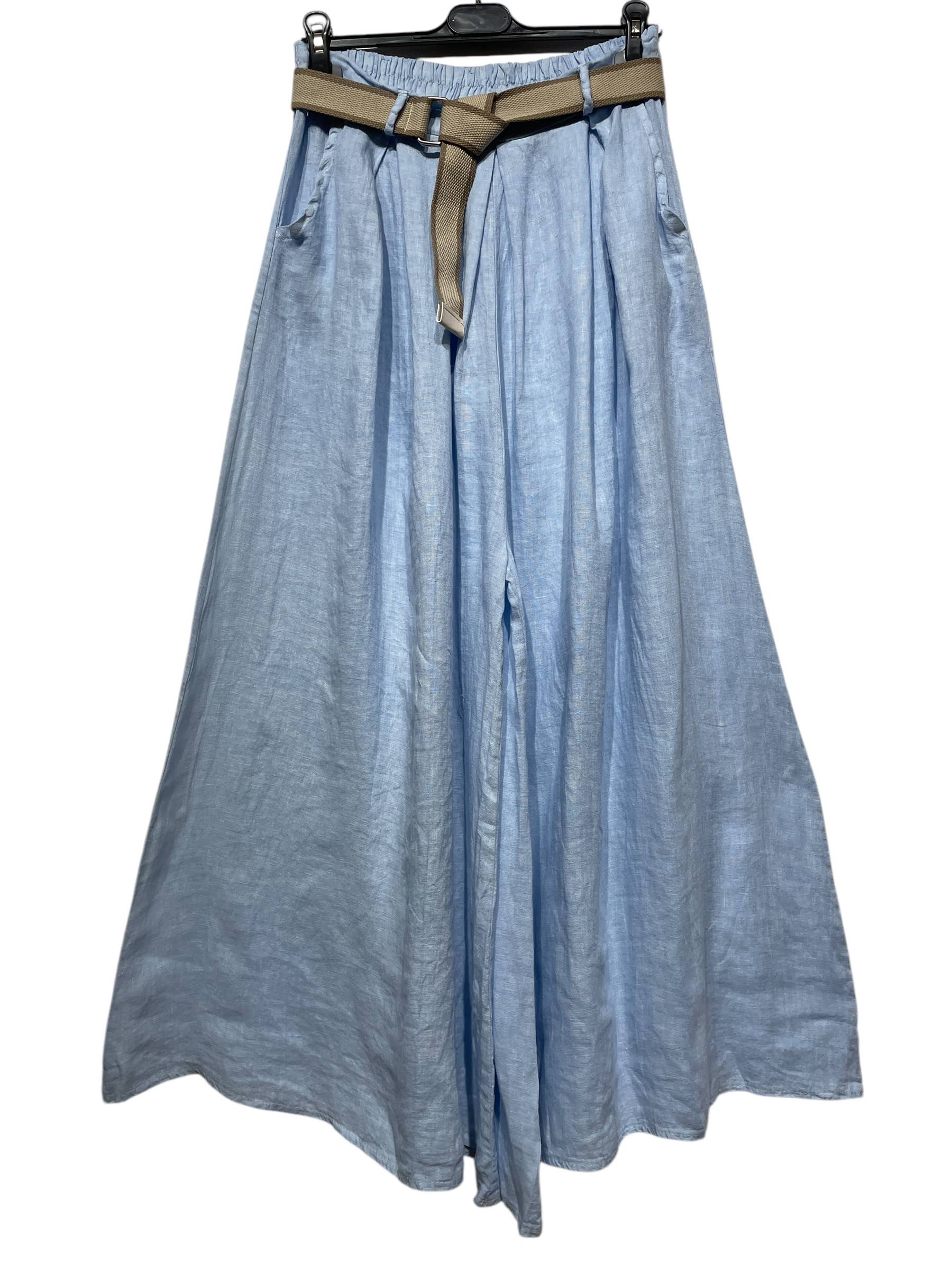 LINEN & COTTON HOUSE - Wholesale Pants - Women's - 22503 100% LINEN TROUSERS WITH BELT AND POCKETS13