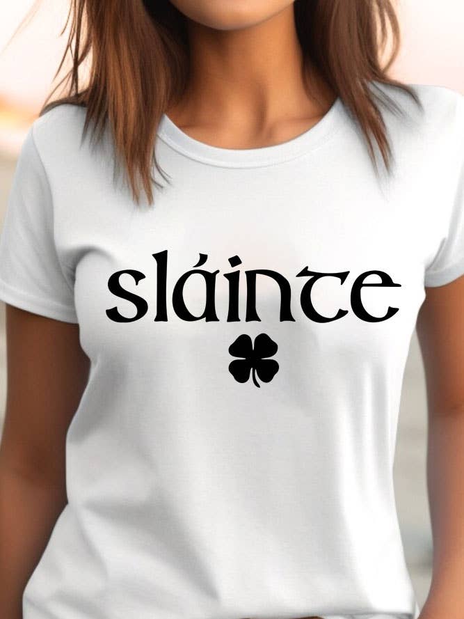 Slainte, St Patrick's Day, Unisex Round Neck T-Shirt for wholesale by Top Avenue