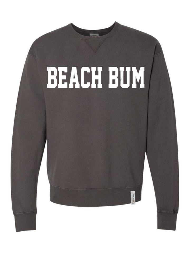 One Ocean Apparel Co.. - Wholesale Graphic Sweatshirt - Unisex - BEACH BUM Crewneck - CUSTOM COLORS12
