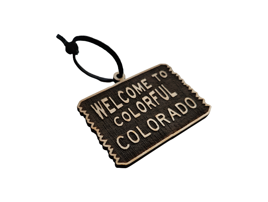 Sherwood – wholesale Ornament – Welcome to Colorado | Wooden Ornament - Birch4