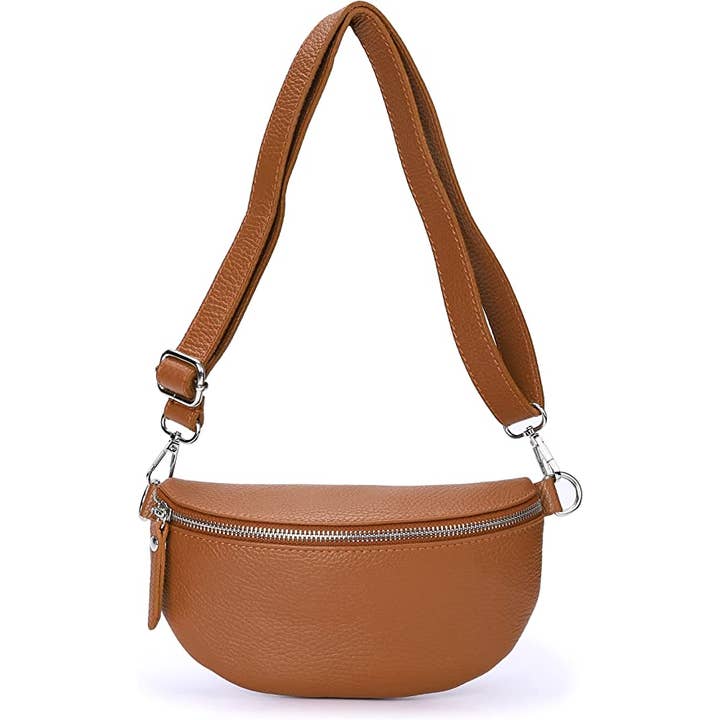 Cassette Barcelona - Wholesale Belt Bag - Women's - Cassette - Fanny Pack Leather Belt Bag Taupe6