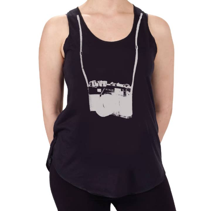 CAMERA GRAPHIC TANK TOP for wholesale by Benjamin International