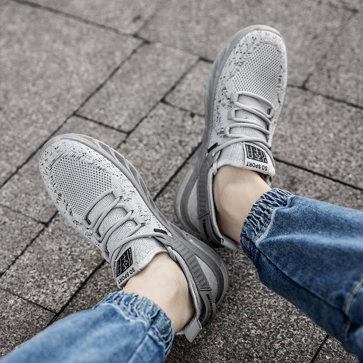 Calseosvic - Wholesale Athletic Sneakers - Women's - Jogging knitted shoe mesh deodorant breathable4