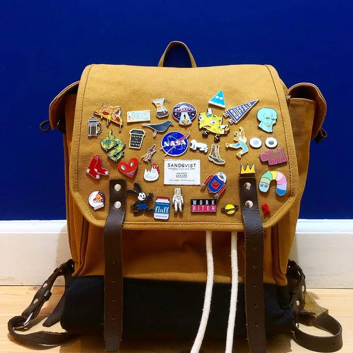 Oxford Pennant - Wholesale Lapel Pin/Button - Buffalo Pennant Enamel Pin • Lost Lust Supply x Oxford Pennant Original1