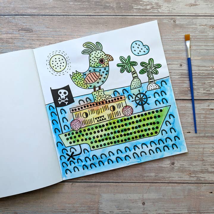 Robert Frederick Ltd - Wholesale Book - Kids - Ocean Magic Painting Activity Book