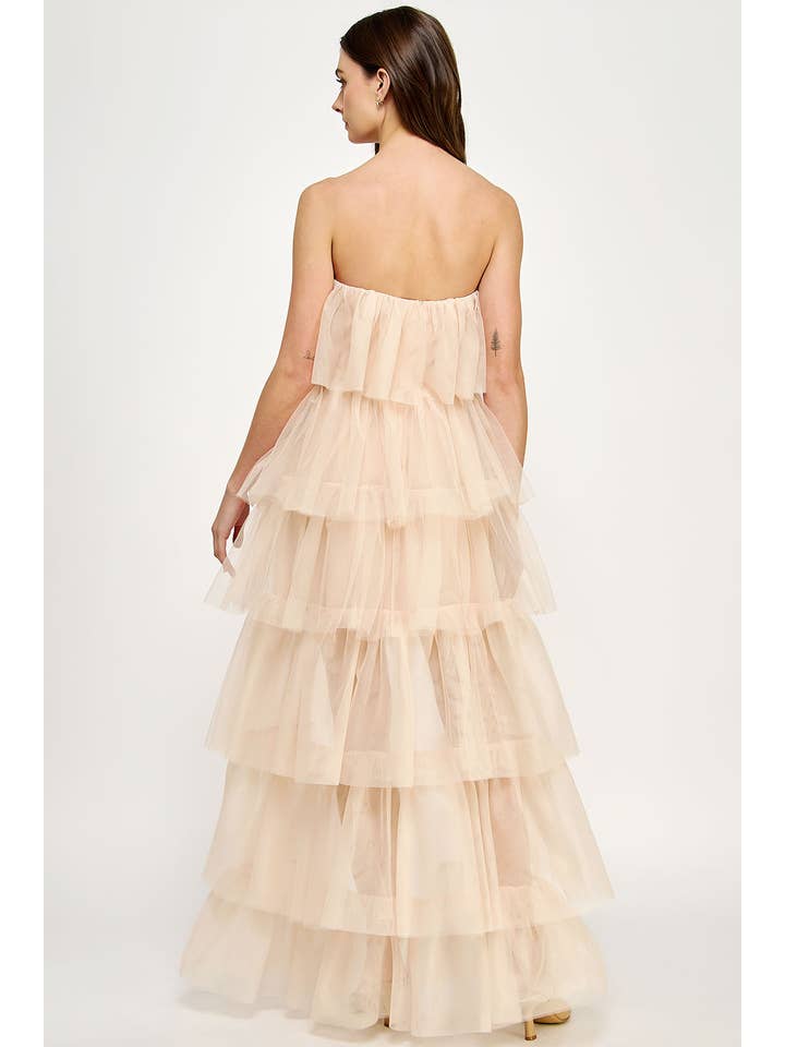 Strut & Bolt – Vestido - Mulher por atacado – Vestido de tule alto e baixo11