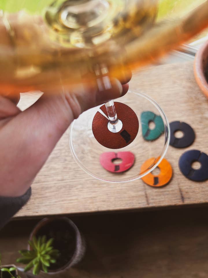 Indiana Wine Charms - Stemmed Glassware for wholesale by Left Grain