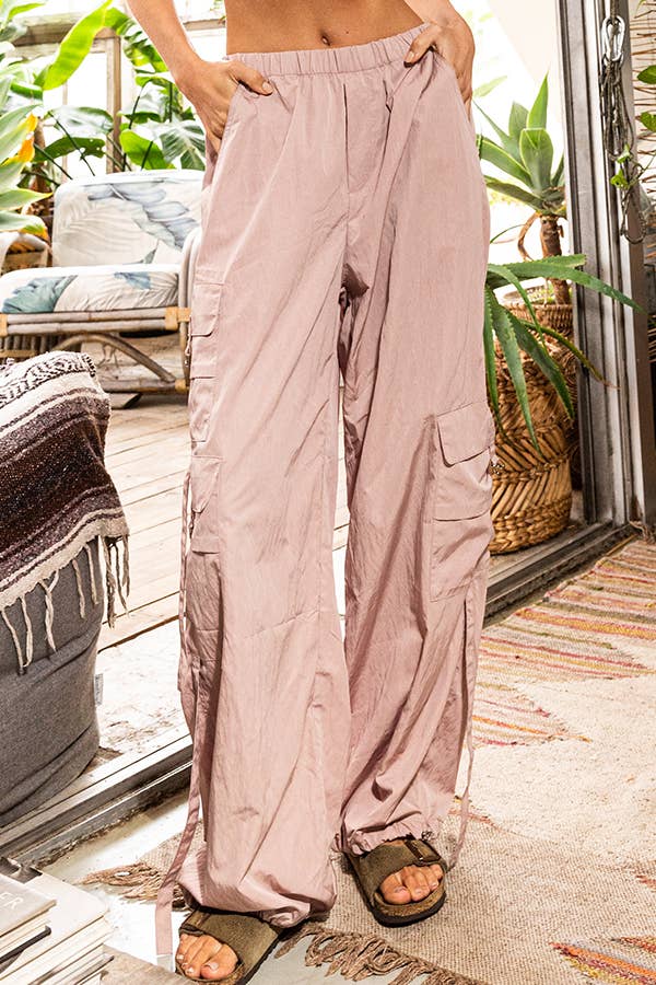 BUCKETLIST INC - Wholesale Pants - Women's - IP5295 Solid Jogger Cargo Pants18