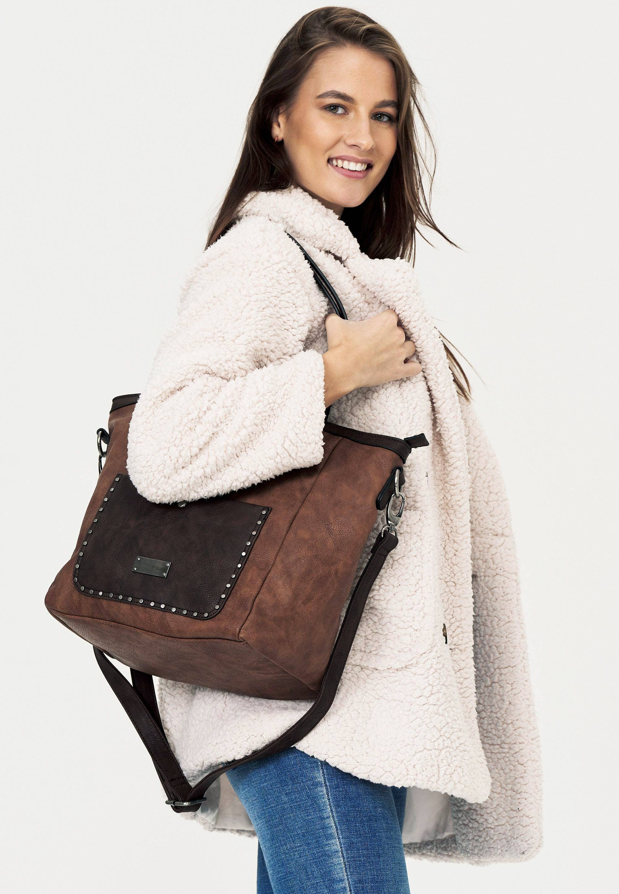 HJS - Wholesale Shoulder Bag - Women's - Studded handbag | modern city look3