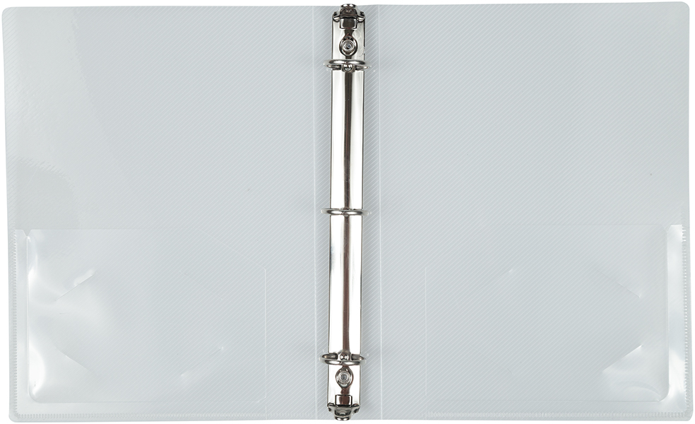 JAM PAPER - Wholesale Binder - JAM Plastic 1 inch Mini Binders, Clear 3 Ring Binder, 1/PK4