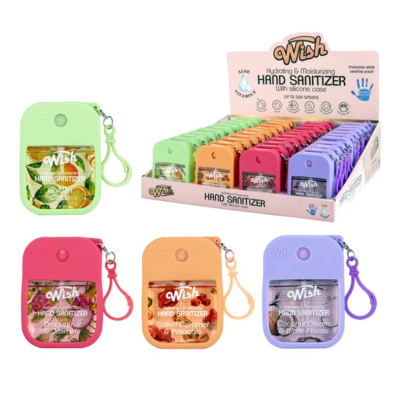 Deluxe Import Trading - Wholesale Hand Sanitizer - Wish Liquid Hand Sanitizer Spray 1.5 oz0