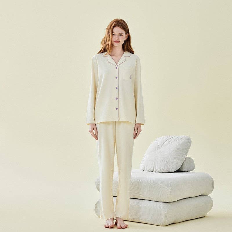 FurDecoration – wholesale Sleepwear set – Women's – Thickened Cotton Flannel Pajama Set0