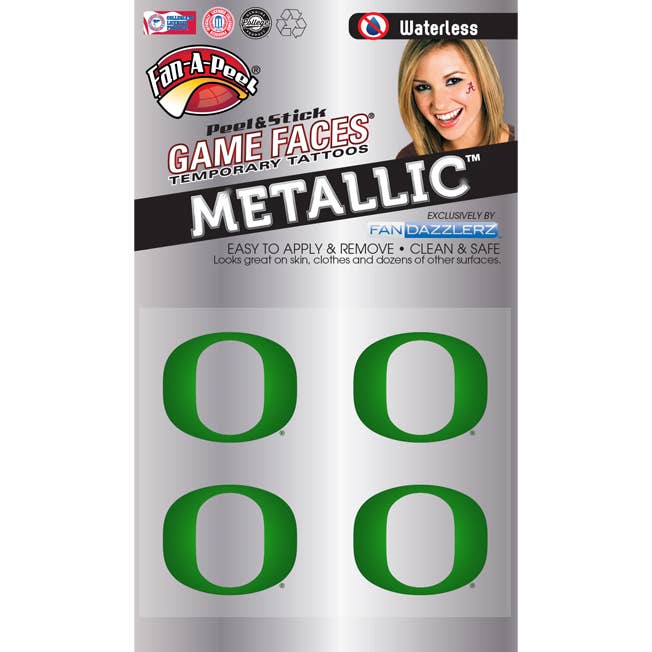 Oregon Game Faces® tijdelijke tatoeages voor wholesale door Fanapeel / Gamefaces