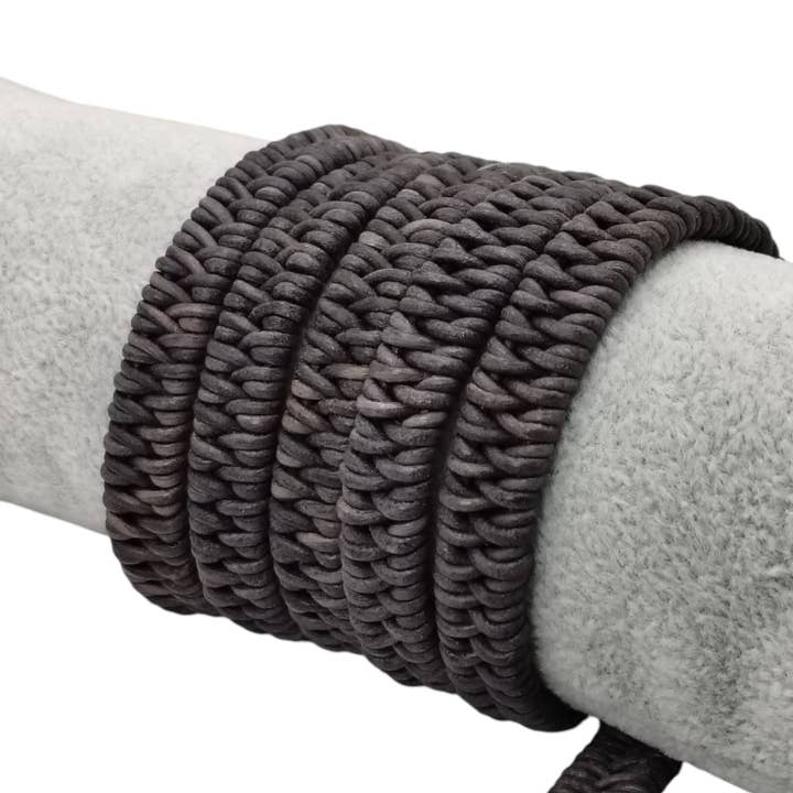 Arizona Stil Oval Flettet -12*5MM -Vintage Grå for engroshandel hos Sun Enterprises B.V.