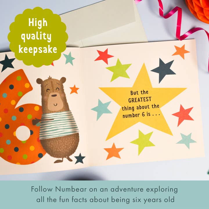 FROM YOU TO ME Gifts – wholesale Birthday card – Wow! You're 6 | Age Cards | Age Birthday Card Book | Age 6 3