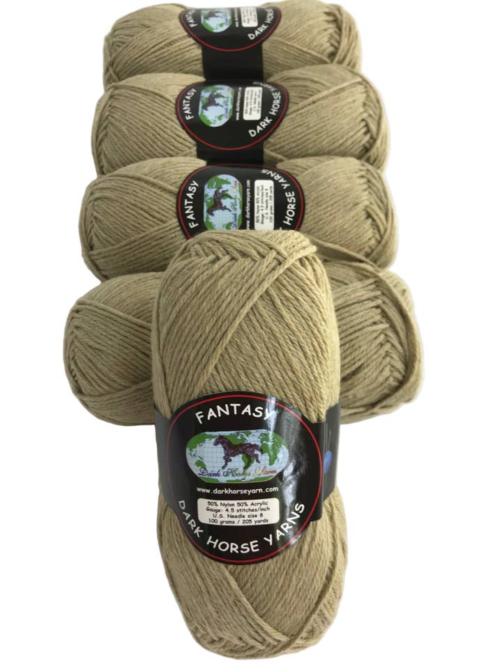 Dark Horse Yarns Fantasy #107 DL2283 Lichen Nylon Acrylic Blend Yarn 100 Gram 205 Yards Skein for wholesale by Garmy Books