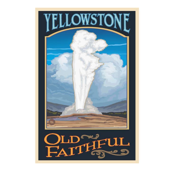 Yellowstone National Park Old Faithful Eruption PAL Magnet for wholesale by Kalan Souvenir