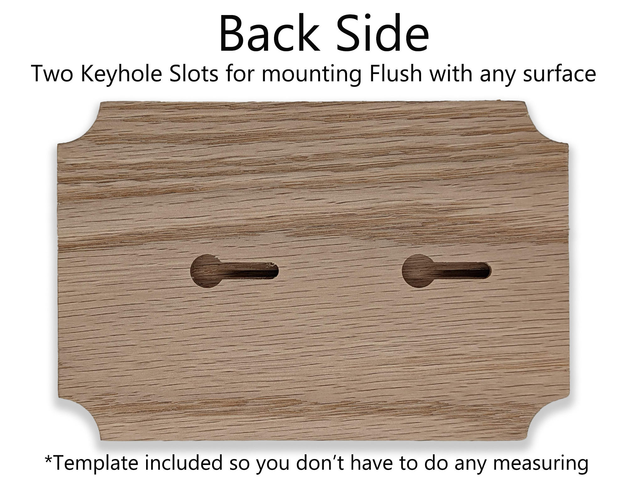 Wild Woodworker - Wholesale Plaque - 2:3 ratio blank wooden plaque (unfinished) Oak, Flush Mounted1