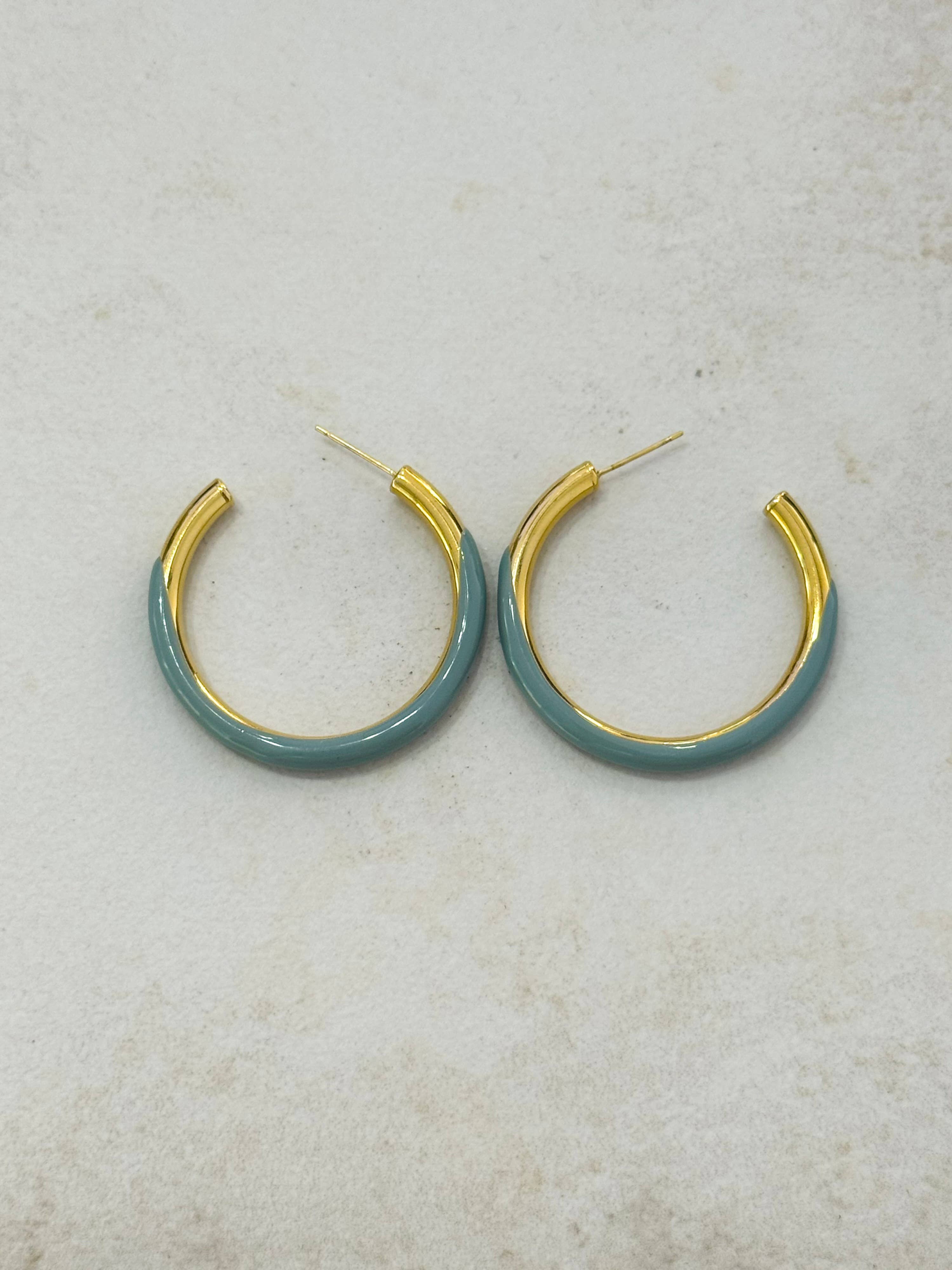 Cassette Barcelona - Wholesale Hoop Earrings - Velda Enamel Hoop Earrings 0