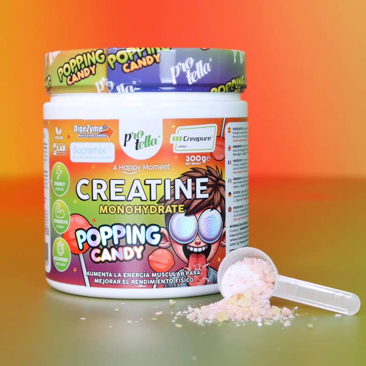 Protella – wholesale Protein/superfood powder – Creatina Creapure® Popping Candy 300g