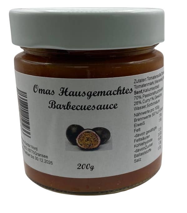 Delikatessen Kontor Nord – wholesale BBQ-sås – Omas hemmagjorda barbecuesås 200 ml0