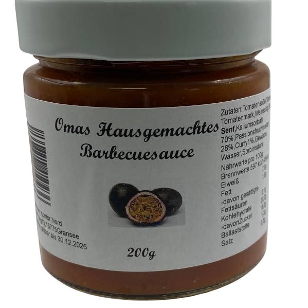 Delikatessen Kontor Nord - Wholesale BBQ Sauce - Grandma's Homemade Barbecue Sauce 200ml0