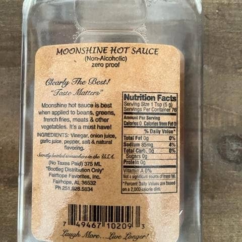 Fairhope Favorites, Inc. – Engroshandel Hot sauce – Swamp Dew Moonshine Hot Sauce Stor - Original3