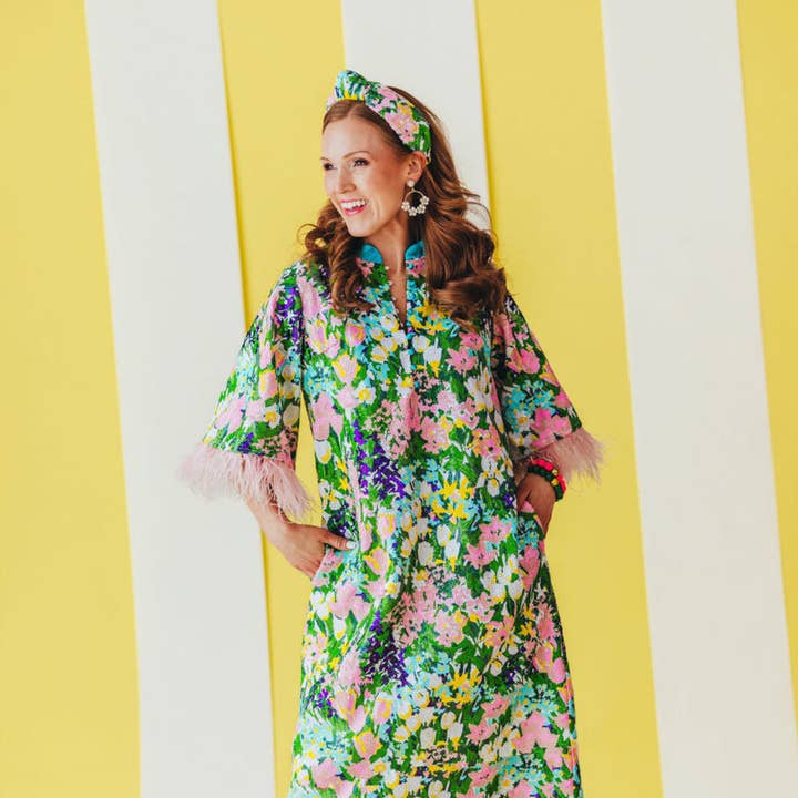 BC Midi-Kaftan - Funkelnde Blüten Midi für den Großhandel von Brianna Cannon