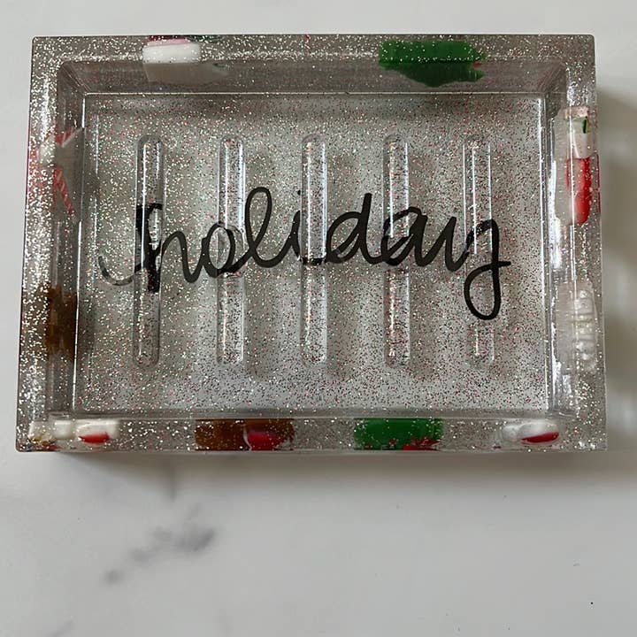 Porte-savon de Noël fait main pour la vente par Life Makes Scents Soap Shop