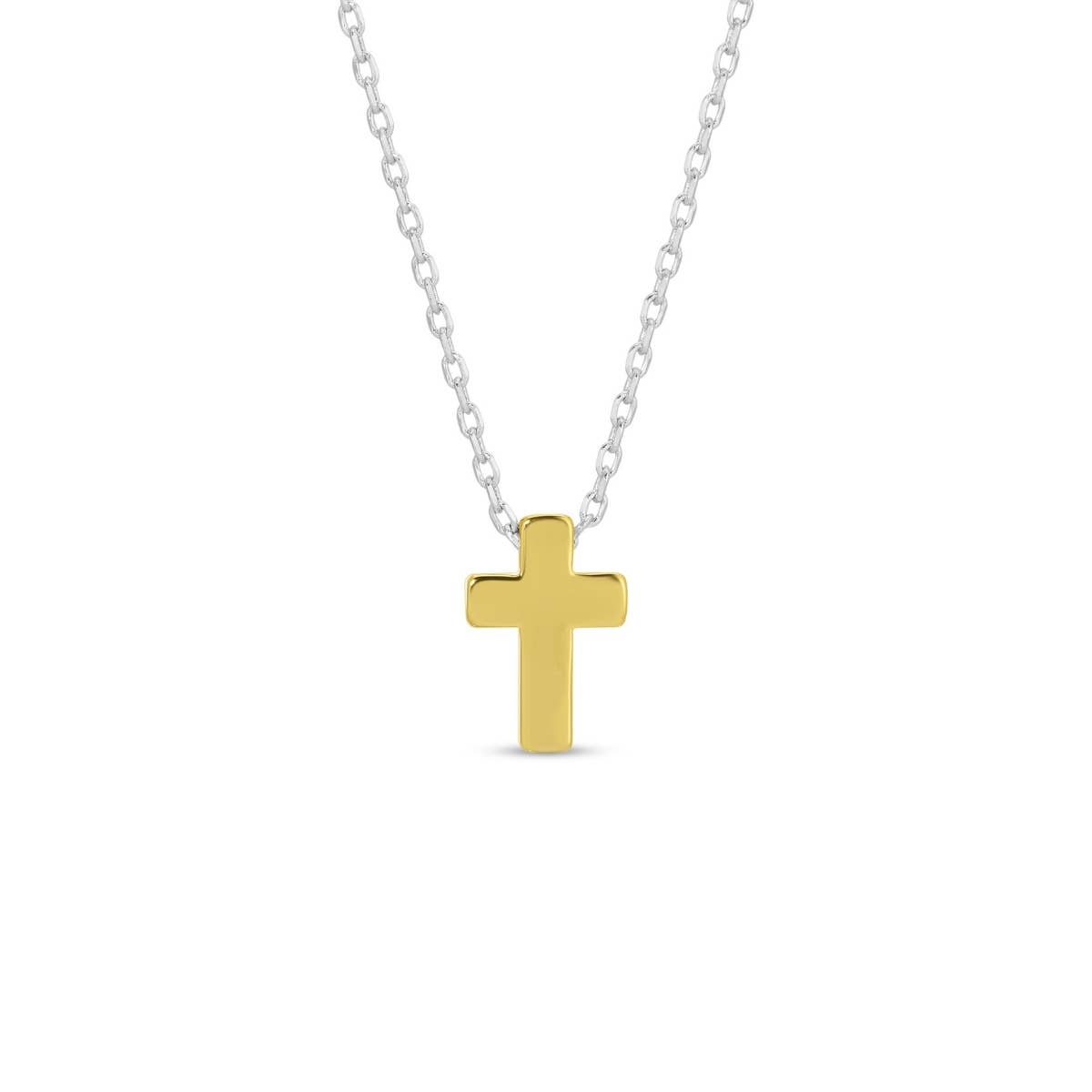Splendid Iris - Wholesale Pendant/Charm Necklace - Small Simple Cross Necklace1