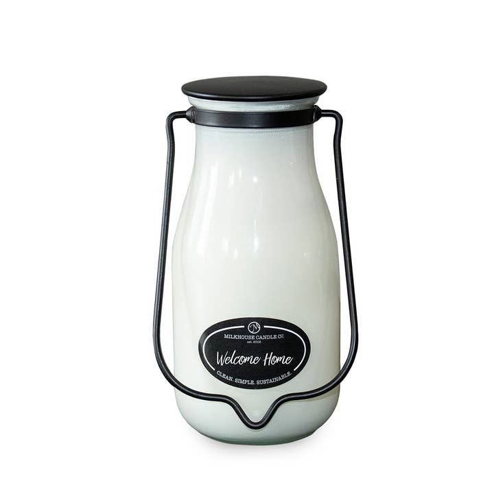 Milkhouse Candle Company - Wholesale Jar/Filled Candle - 14 oz Milkbottle Candle: Welcome Home