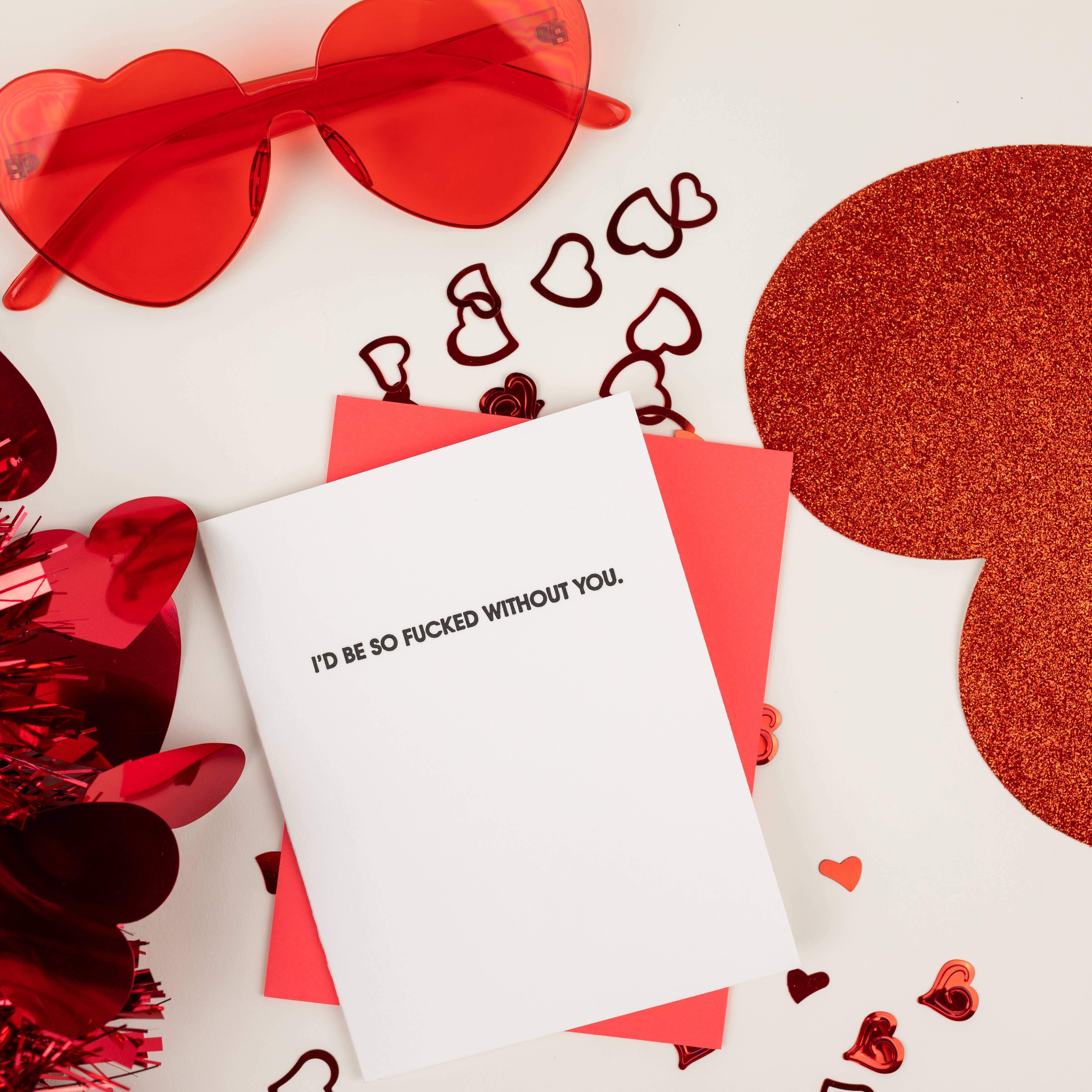 Chez Gagné – Engroshandel Kærlighedskort – Jeg var virkelig lost uden dig - venskab | kærlighed - brevtryk kort1