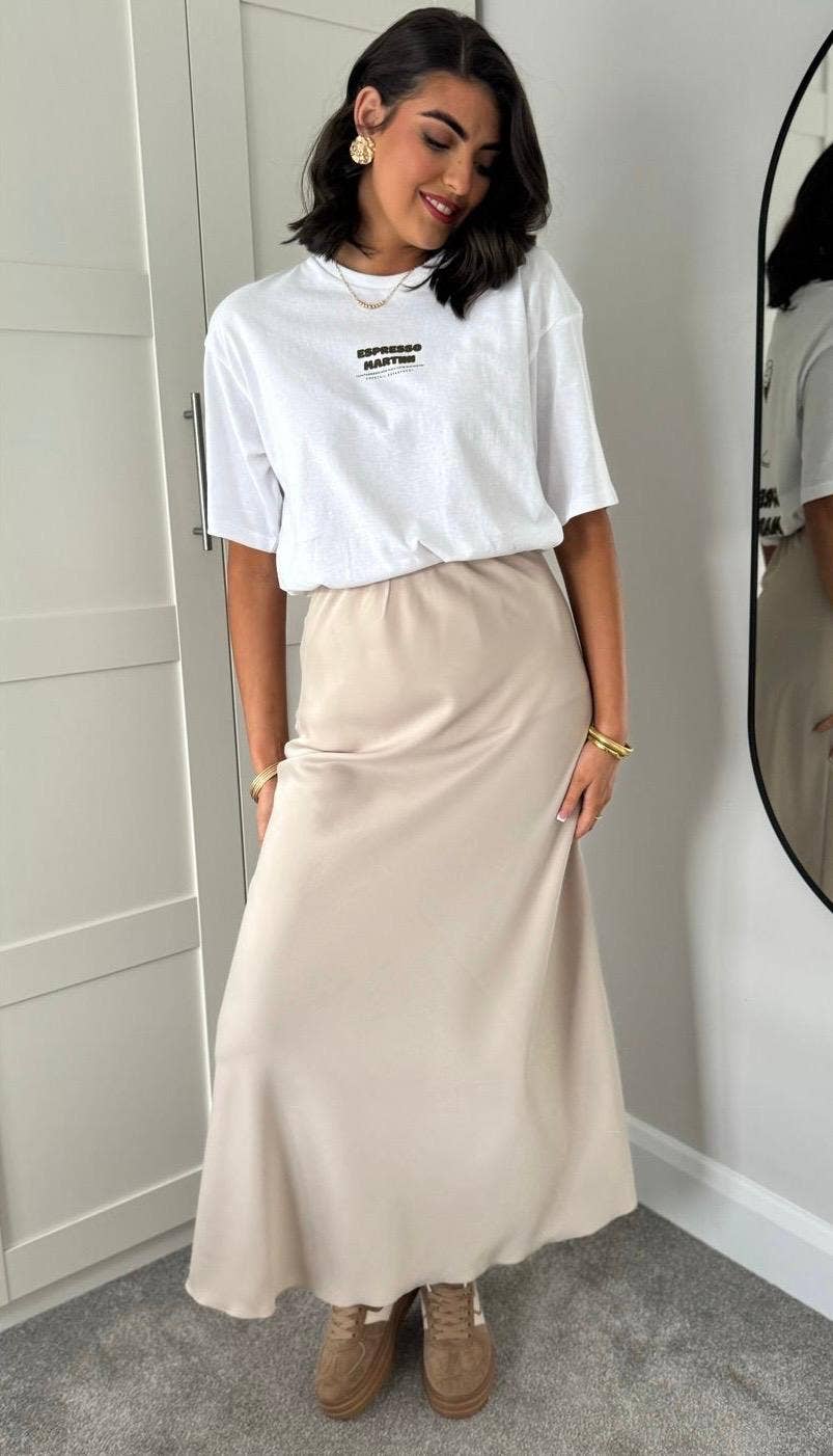 LORIANE - Vendita all'ingrosso Gonna - Donna - Gonna lunga fluida e leggera 10480U8