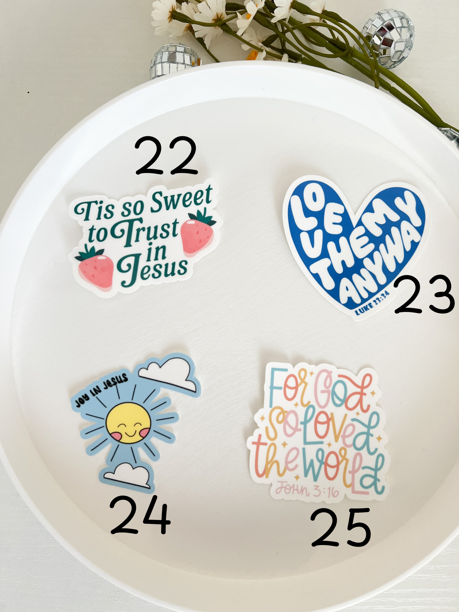 SeasonsBestByResa – wholesale Klistermärke – Kristna trosbaserade klistermärken6